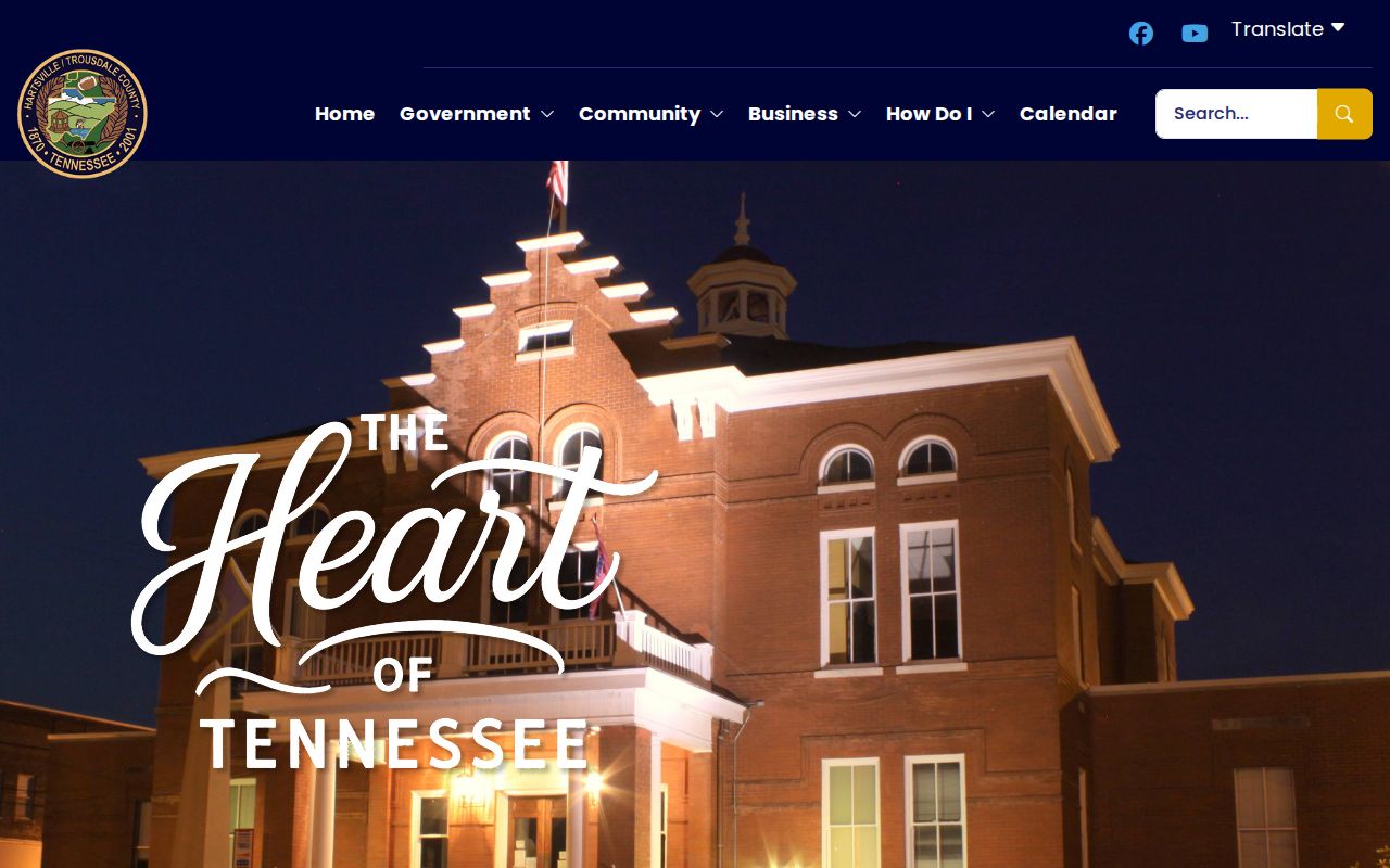 Hartsville criminal history contacts on the consolidated Trousdale County government site