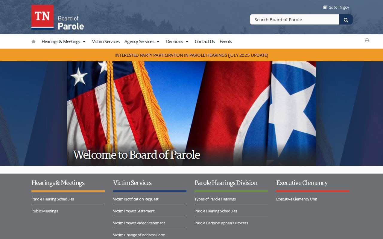 Trousdale County criminal history Tennessee parole records